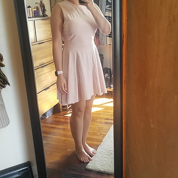 Lulu's light pink skater dress - Picture 6 of 6